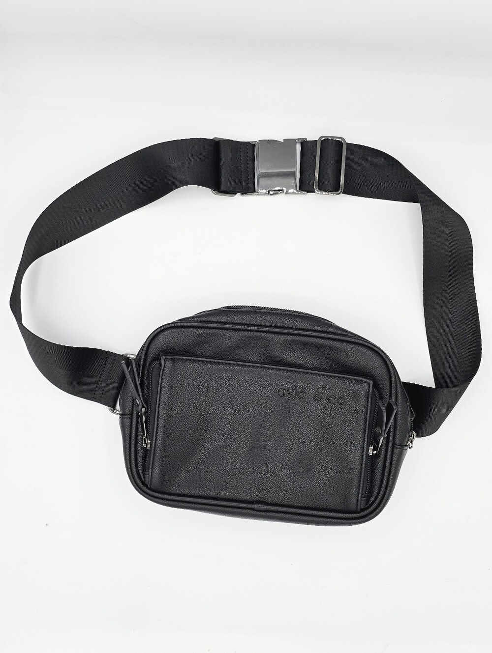Ayla & Co - Vegan Leather Adjustable Fanny/Bum Pack Crossbody Belt Bag